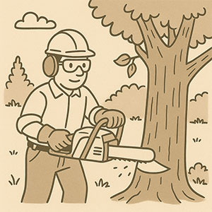 Abattage d'arbres en urgence